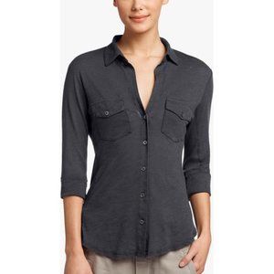 NWT James Perse Contemporary Contrast Panel Shirt